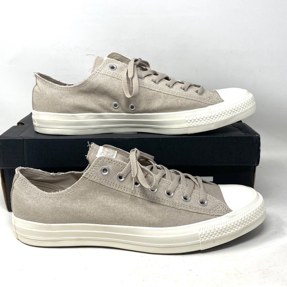 Converse Chuck Taylor OX Sneakers Low Top For Men Egret Canvas Casual 164098F - Picture 6 of 10